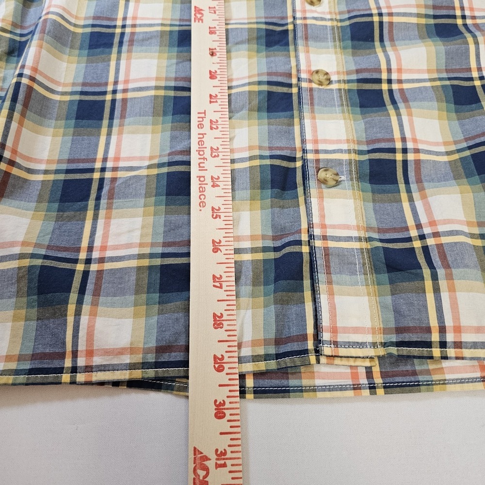 Duluth Trading Co Mens Med Relaxed Fit Plaid Work Shirt Utility Workwear Durable - Picture 6 of 6